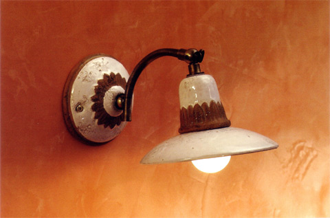 Plafoniere Rustiche A Parete : Toscot fiesole 140 15 lampada parete rustica