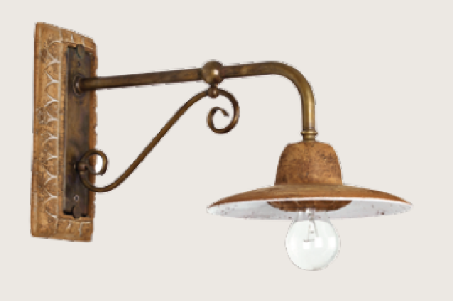 Toscot lampada da parete spoleto 376 notali lampadari Parete decorazione lampadari