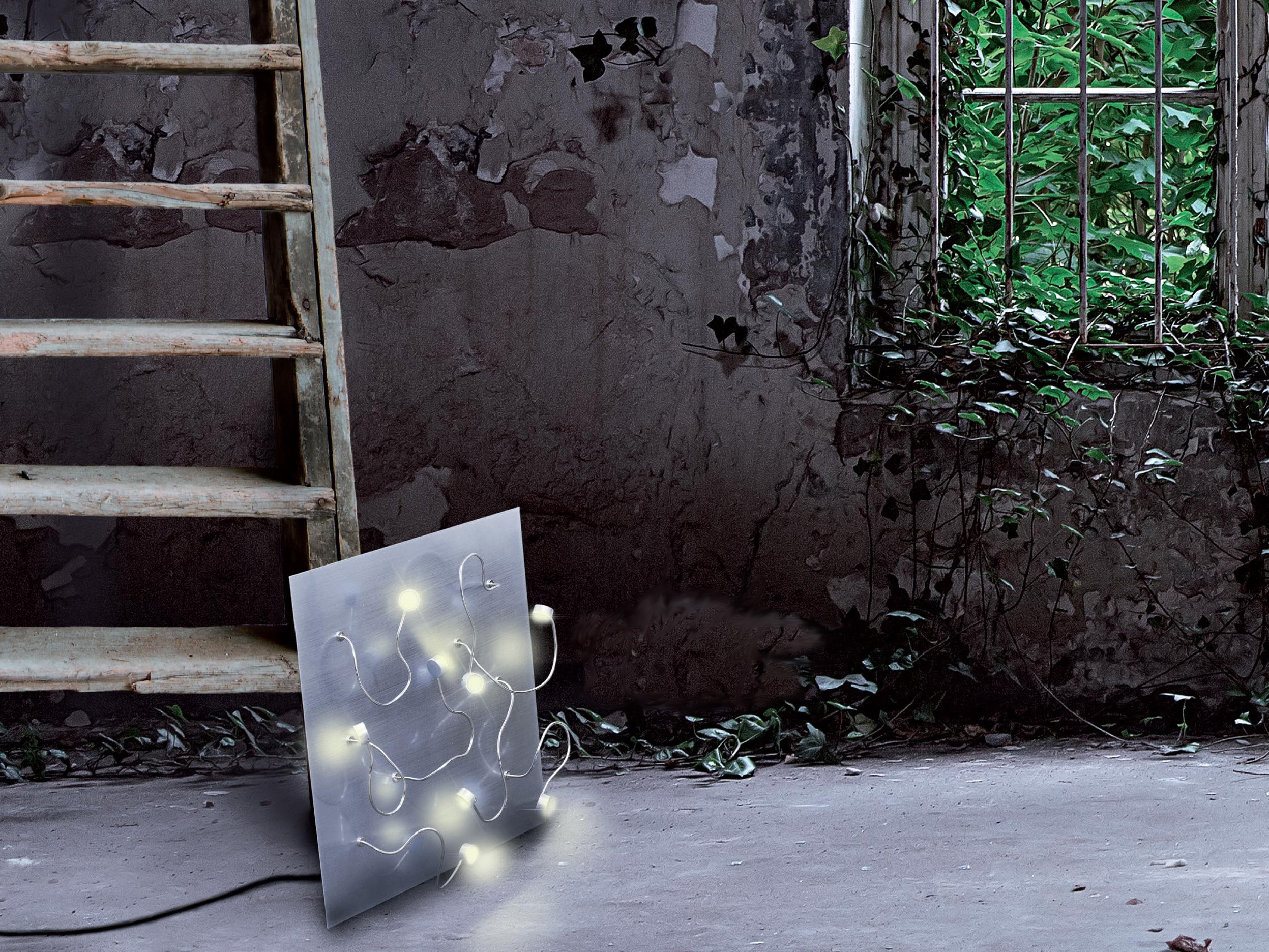 Plafoniere A Led Per Camerette : Sikrea lampada da parete plafoniera fleg led m argento