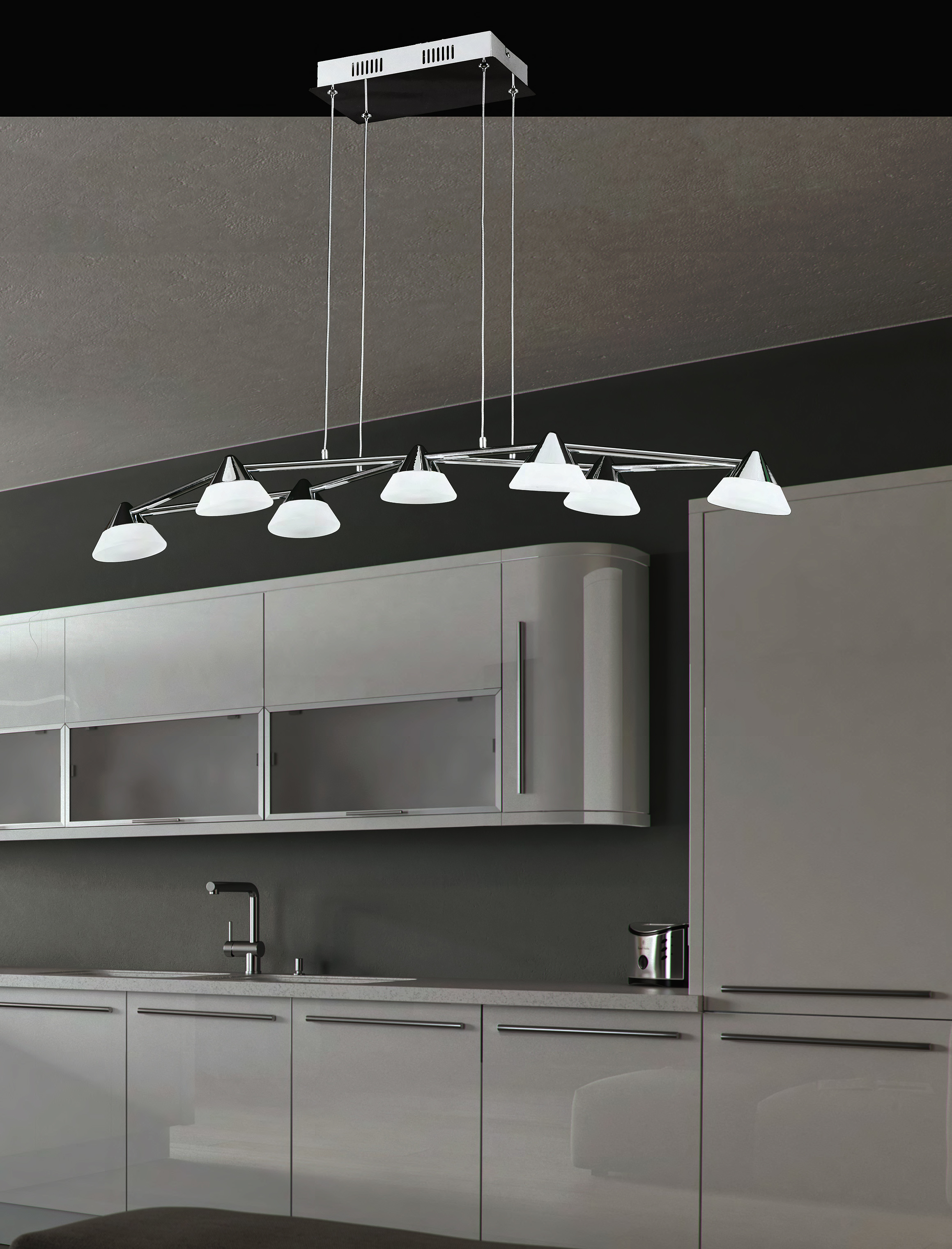 Padana lampadari lampada a sospensione layla 1048/s7 notali ...