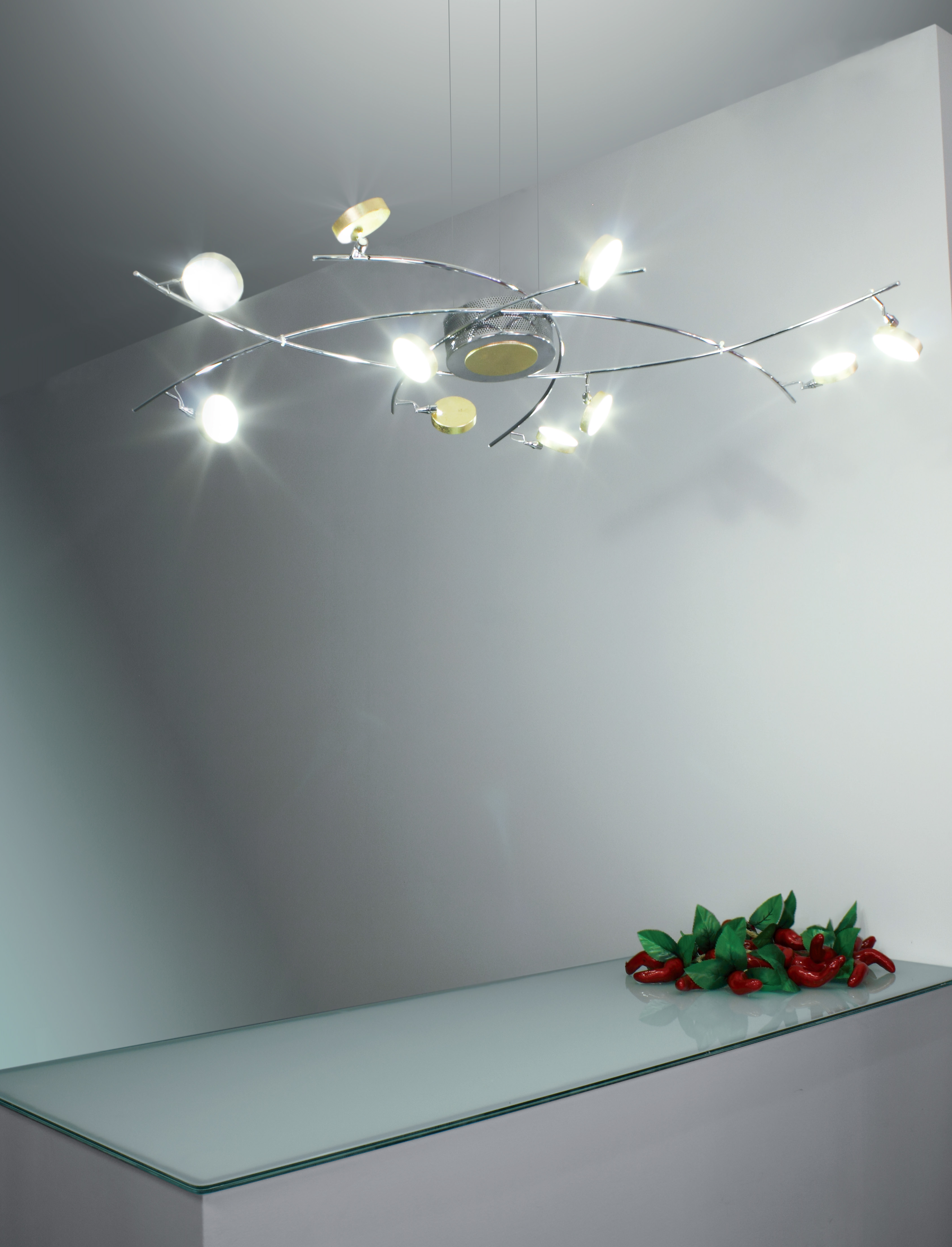 Sikrea Lampada a sospensione ECLISSI/S10 LED- ORO